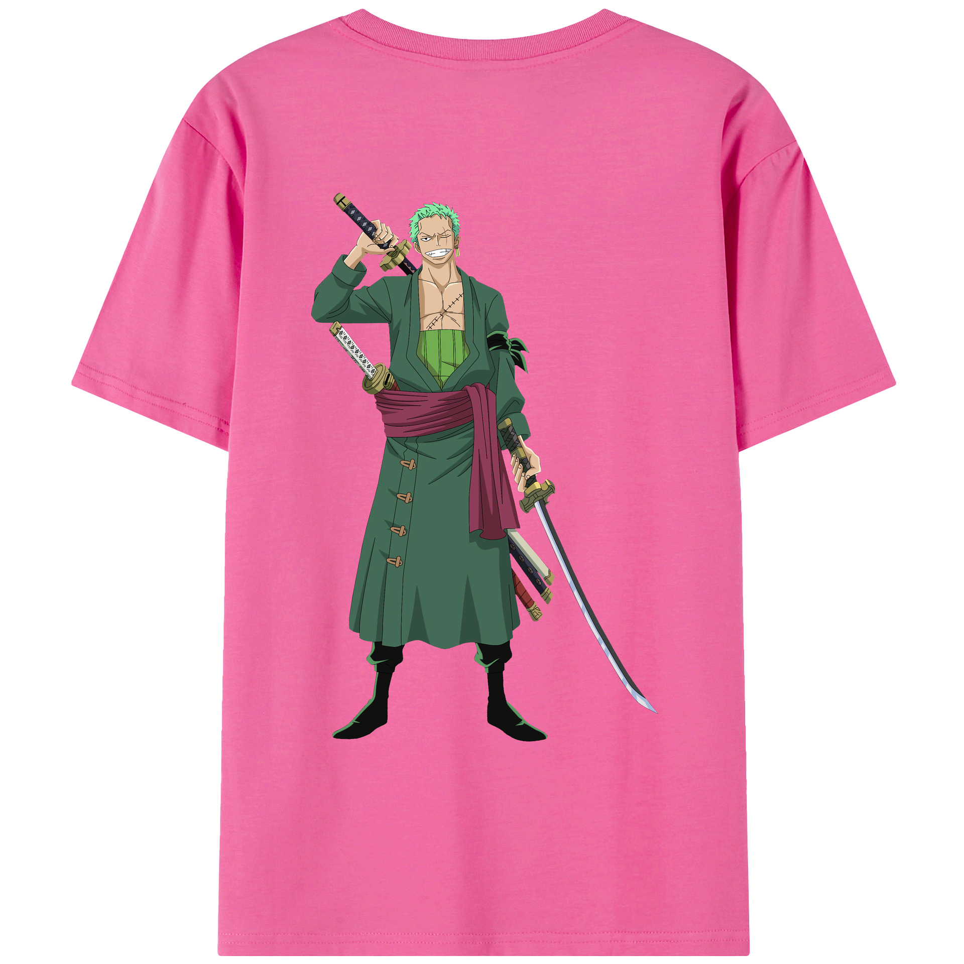 ワンピース ロロノア・ゾロ ONE PIECE Roronoa Zoro レディース半袖Tシャツ(バックプリント)